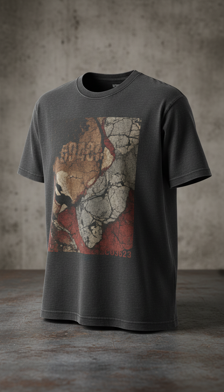 Bold Graphic T-Shirt with Oversized Print